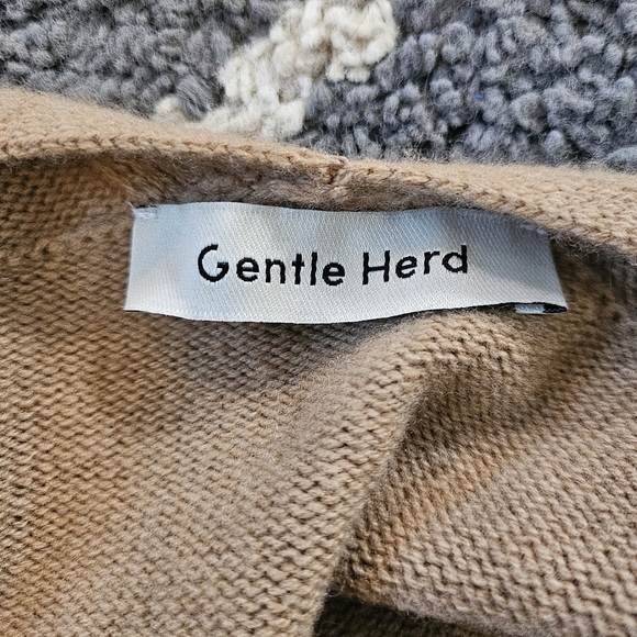 GENTLE HERD 100% Wool Long Cardigan With Pockets - Picture 3 of 7